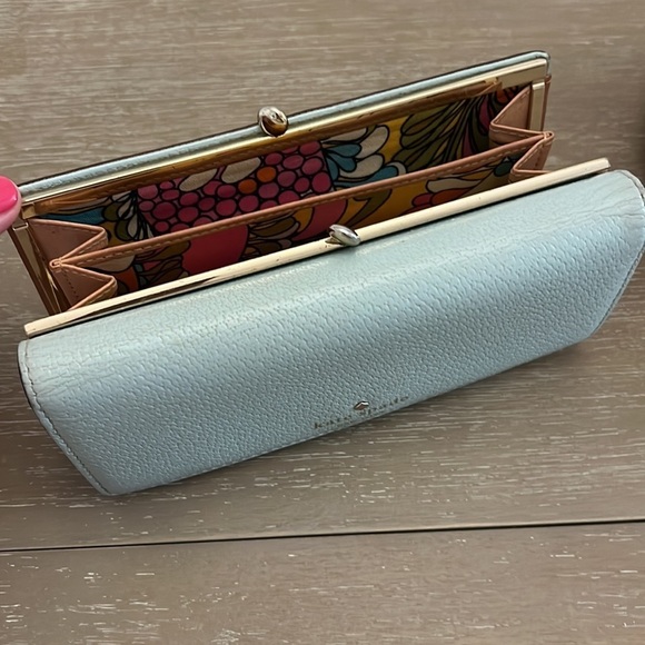 Kate Spade Large Continental Light Blue Wallet​​ - Picture 2 of 5